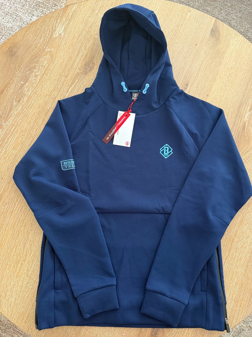 Baseball Lifestyle 101 Navy Blue Men's Performance Hoodie